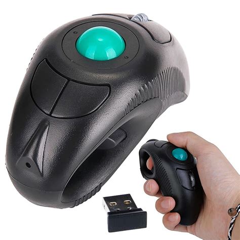 USB Wireless Finger HandHeld Trackball Mouse Mice with Laser Pointer PC Laptop - Walmart.com ...