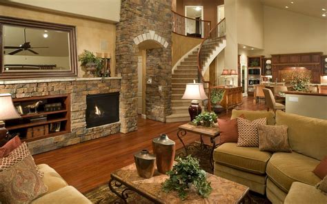 Cozy Stone-Walled Room - HD Wallpaper for Your Space