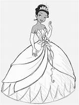 Printable Tiana Coloring Pages sketch template