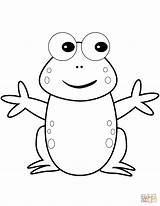 Happy Cartoon Frog coloring Page  Free Printable Coloring Pages sketch template