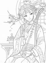 Coloriage Chine  100 Pages à Colorier Imprimer Gratuits sketch template