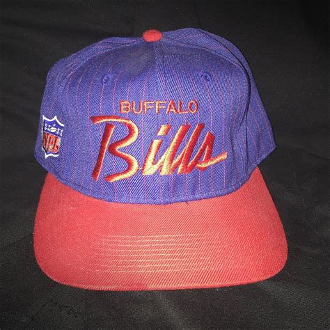 Vintage 90's NFL Buffalo Bills Sports Specialties Wool Script Pinstripe Snapback Hat | Nfl ...