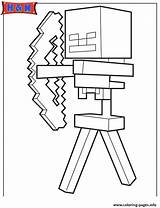 minecraft coloring Pages skeleton 653183 sketch template