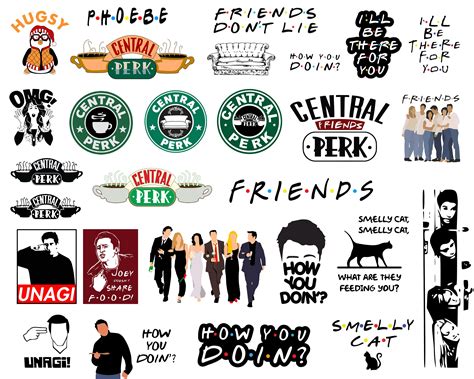 Friends Svg Bundle Central Perk Cut Files Zip SVG - Etsy Canada