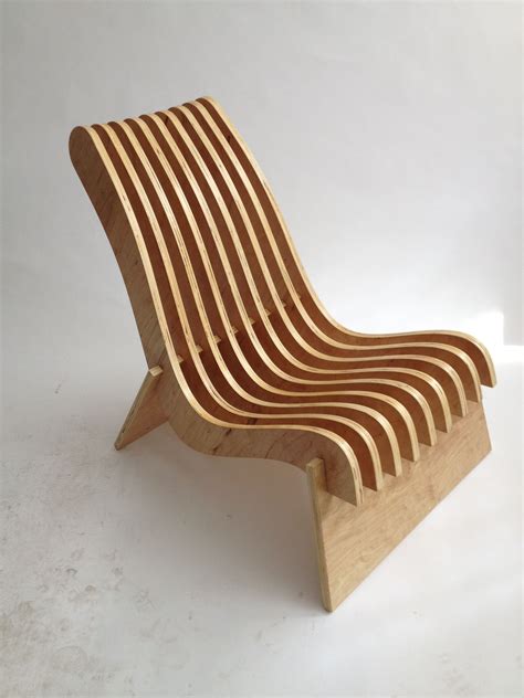 The Skeleton Chair 2015 PM Custom 1/2 sheet birch plywood, clear lacquer Plywood Chair, Plywood ...