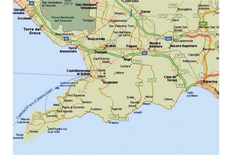 Amalfi Coast Tourist Map and Travel Information