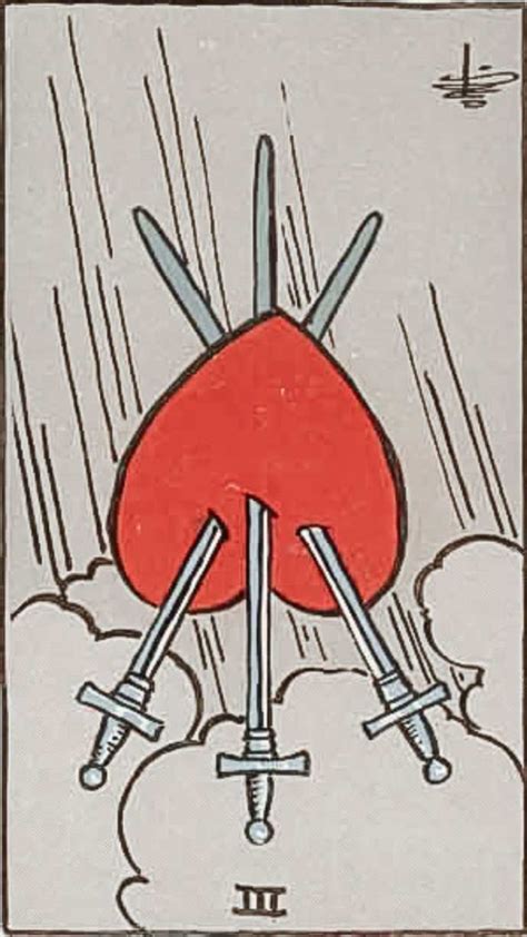 Three of Swords Tarot Card Meaning (Upright & Reversed)