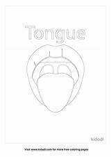 Tongue Taste Coloring Page sketch template