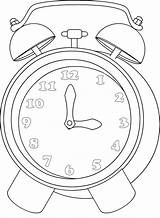 Coloring Pages Clock sketch template
