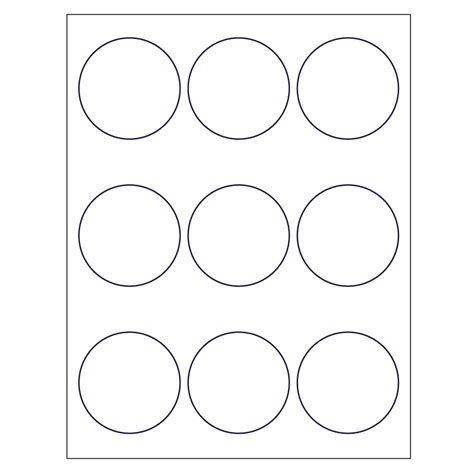 Template for Avery 22562 Round Labels with Sure Feed™, 2-1/2" | Avery.com