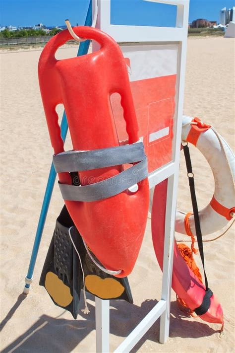 Marine Equipment Lifeguard at the Beach. Stock Photo - Image of sand ...