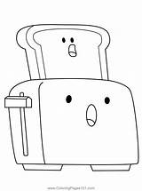 Toaster And Toast Unikitty Coloring Page For Kids  Free sketch template