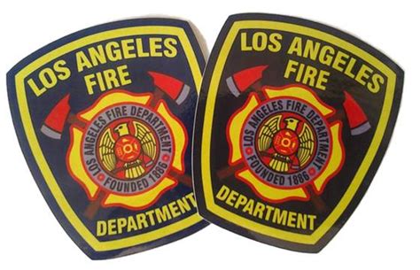 Los Angeles Fire Department Official Patch Decal Sticker - Fire Attire