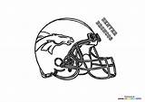 Denver Broncos NFL Helmet  Coloring Pages For Kids sketch template