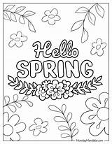 36 Spring Coloring Pages Free PDF Printables  coloring Sheets sketch template