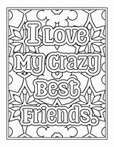 Premium Vector  Best Friend Quotes Coloring Pages For Kdp coloring sketch template