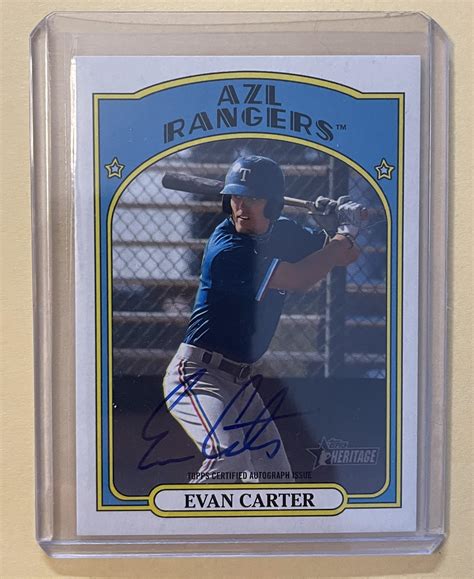 Evan Carter Auto - $50 BMWT : r/baseballcards