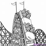 Roller Coaster coloring Pages Download And Print For Free sketch template