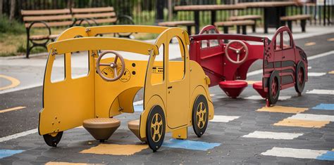 Laurelton West Playground - Car-Themed Play Structure - Inclusive Playground