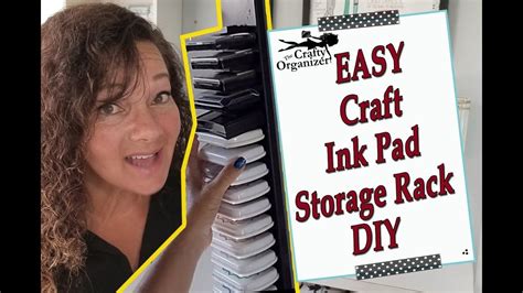 EASY Craft Ink Pad Storage Rack DIY - YouTube Ink Pad Storage, Diy Storage Rack, Craft Storage ...