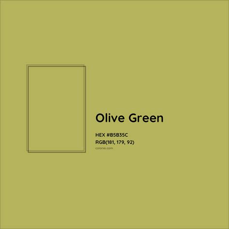 Olive Green Color Codes The Hex, RGB And CMYK Values That