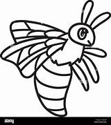 Cartoon Bee Coloring Pages sketch template