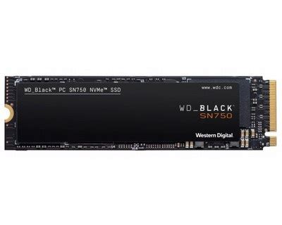 หน่วยเก็บข้อมูล SSD WD Black SN750 NVMe SSD 500GB (WDS500G3X0C) M.2 PCIe Gen3