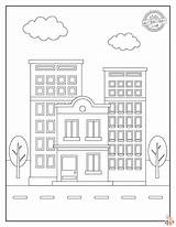 Enjoy Free And Printable Buildings Coloring Pages For Kids sketch template