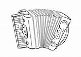 Accordion Colouring Pages Sketch Coloring Page sketch template