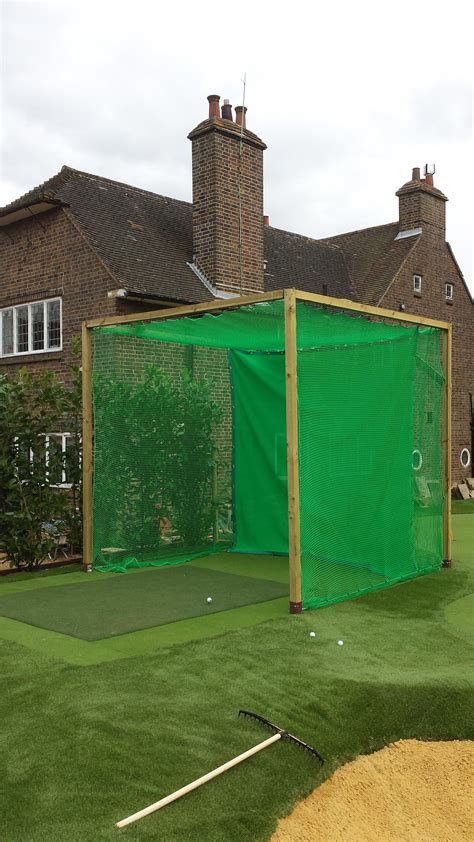 Golf Net Enclosure #golfwangforsale #GolfNet | Golf net, Golf room, Backyard putting green