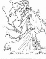 Amy Brown Coloring Pages Mermaid Blog Free Fairy Sketch Page sketch template