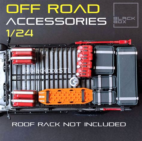 3D file Offroad Accessories set 1/24th scale・3D printer model to ...