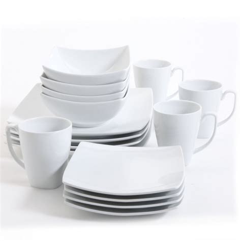 Monarch White Square Dinnerware Set | Dinnerware Sets | Abode & Company