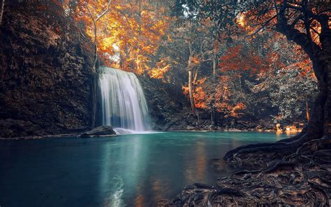 Landscape photography of waterfalls HD wallpaper | Wallpaper Flare