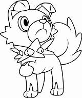 Rockruff Pokemon Coloring Page  Free Printable Pages For Kids sketch template