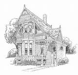 Mansion Coloring Pages Printable  Dejanato sketch template