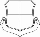 Blank Crest Shield Template Sketch Coloring Page sketch template
