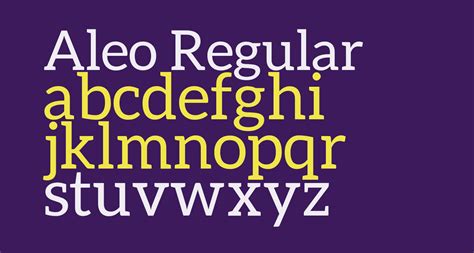 Aleo Regular free Font - What Font Is