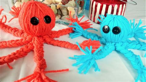 Crafts For Kids, How To Make A Yarn Octopus