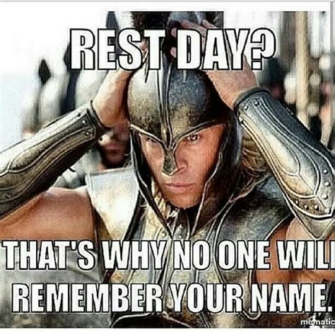 Rest day? That's why no one will remember your name | Gym memes, Workout humor, Gym humor