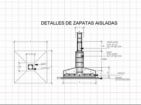 Pé isolado em AutoCAD | Baixar CAD (51.2 KB) | Bibliocad