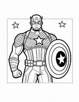 Captain America Coloring Pages – Printable FREE sketch template