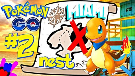 Pokemon GO NEW update - NEST Revealed - CHARMANDER NEST in Miami Beach -... | Pokemon go ...