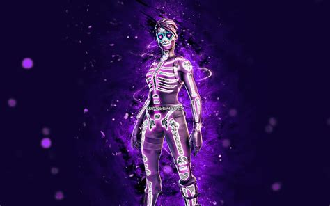 Sparkle Skull, , violet neon lights, Fortnite Battle Royale, Fortnite characters, Sparkle Skull ...