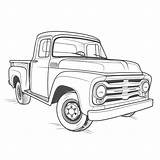 Ford Pick Up Truck Coloring Pages Outline Sketch Drawing  sketch template