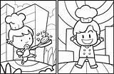 Cute chef Cartoon coloring Pages 20774816 Vector Art At Vecteezy sketch template