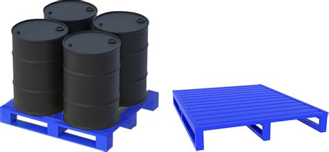 Mpallet - Efficient Oil Drum Steel Pallet for Three-Dimensional Storage