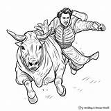 Bucking Bull Coloring Pages  Free & Printable sketch template