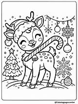 8 Free Reindeer Christmas Coloring Pages To Print sketch template