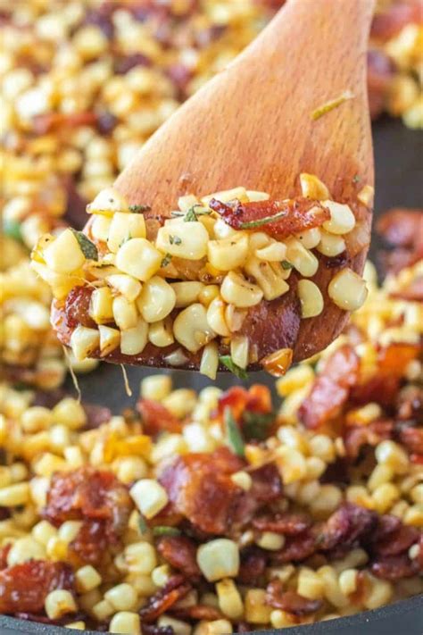 Bacon Southern Fried Corn with Video • Bread Booze Bacon